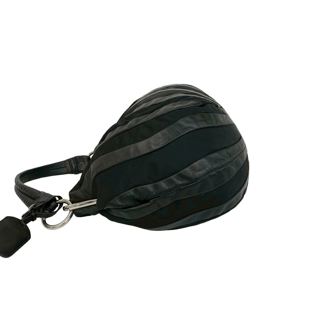 PRADA Black Leather Shoulder Bag - Picture 5 of 10